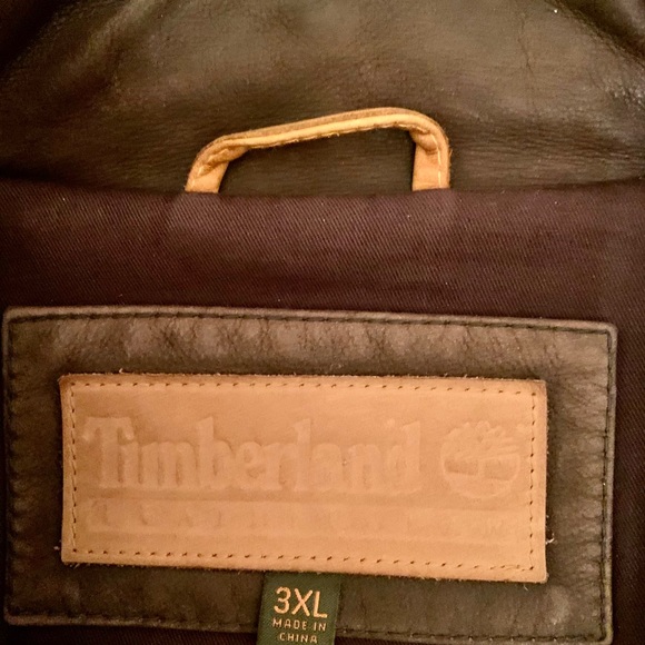 Timberland Men's Leather Jacket 3XL - Picture 3 of 9